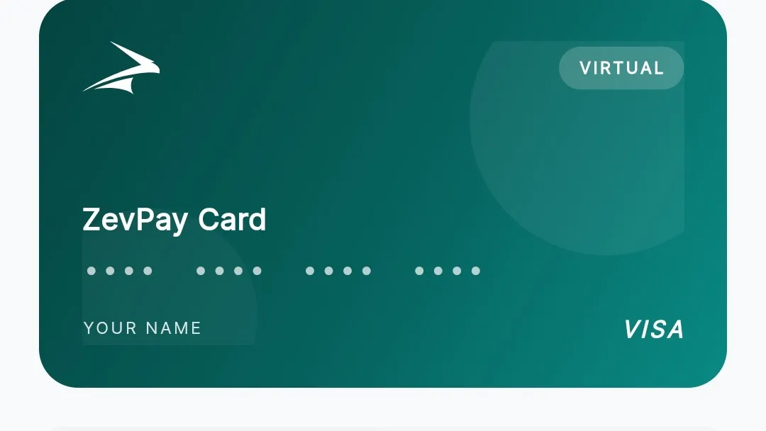 The ZevPay virtual card in the app